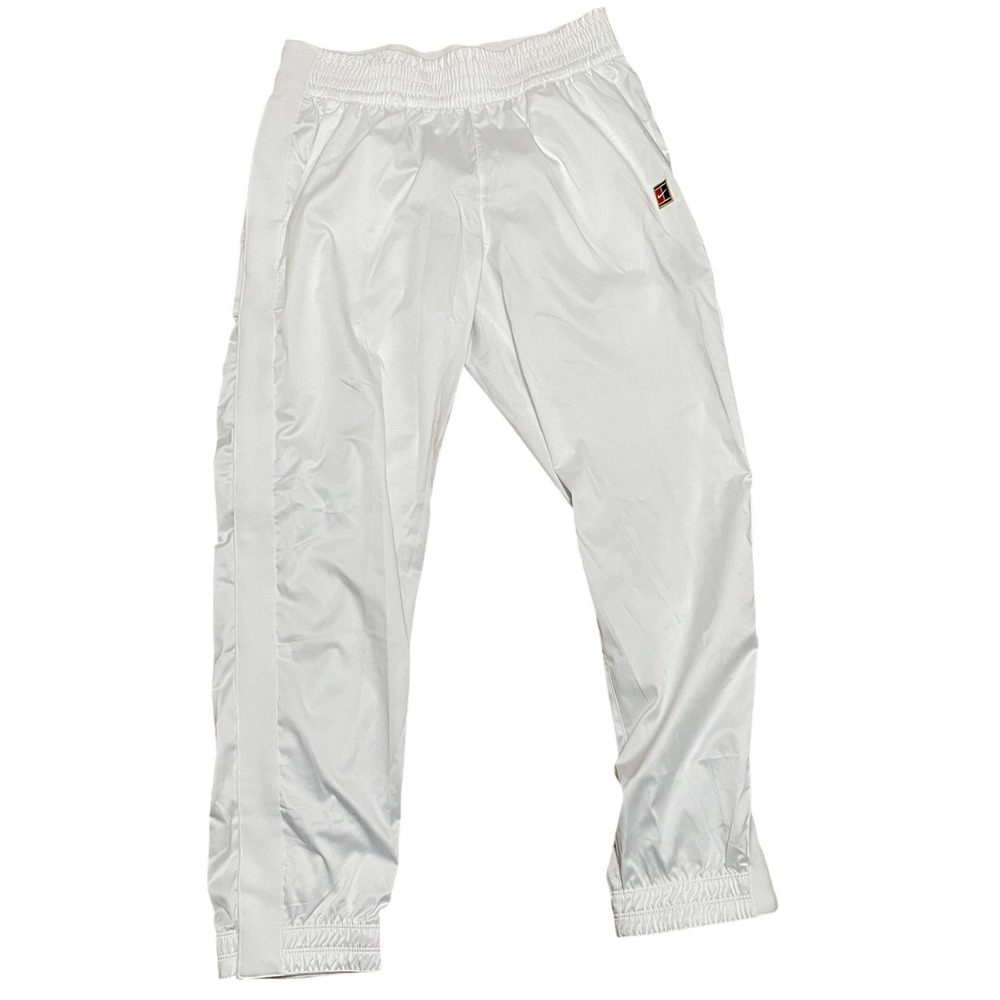 Nike Womens Large White Dri Fit Court Stadium Tennis Tear Away Jogger Track Pant